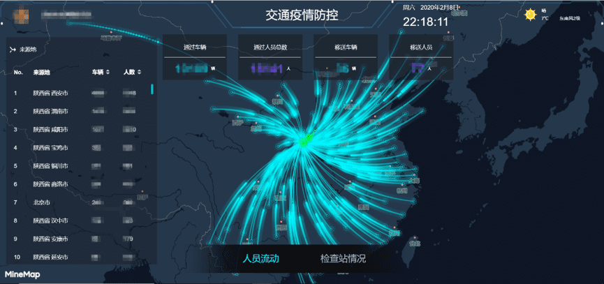 购宝钱包APP旗下世纪高通助力西安上线“交通疫情防控作战图”